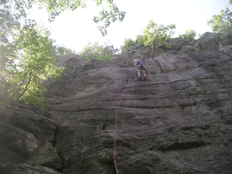 At the crux on Intertwine.