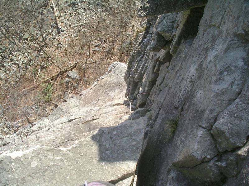 Looking down the third pitch.