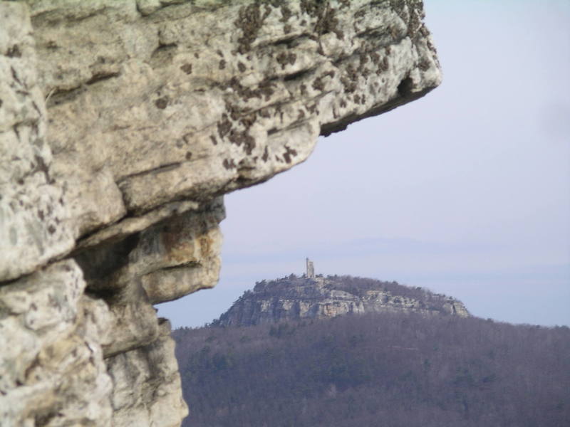 Skytop and Smiley's Tower from mid way up Madame G.