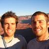 My brother, Dan, and I on the summit of Jah Man.  