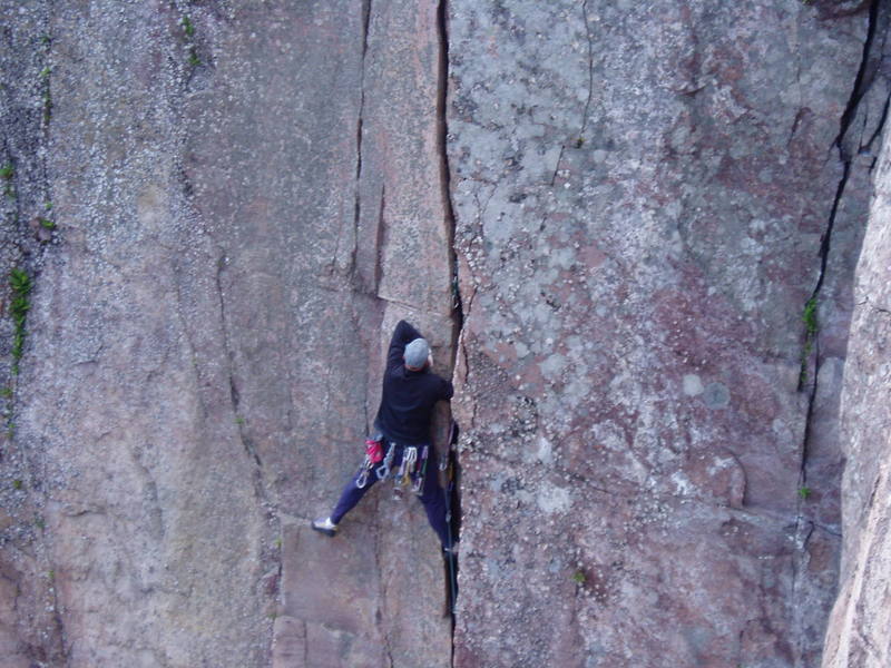 Second in sequence of unknown climber