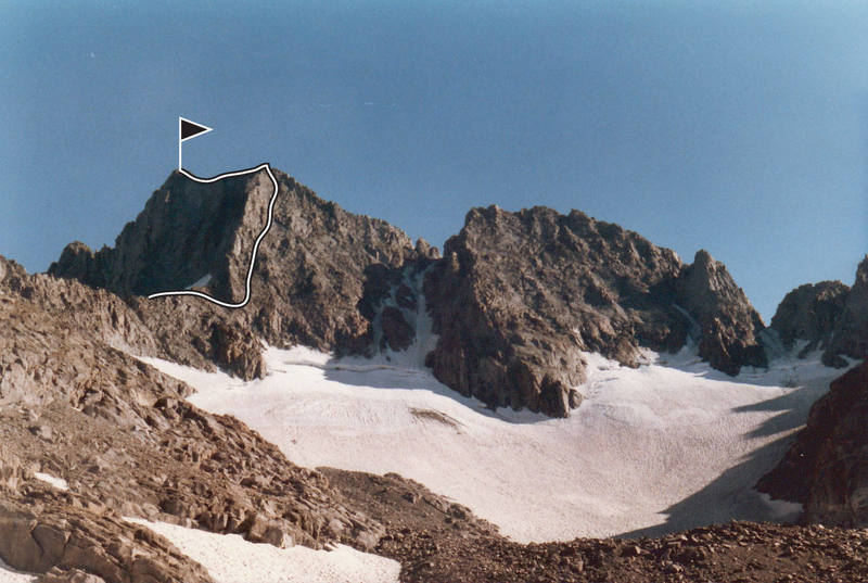NNE Ridge seen from the Clyde Glacier