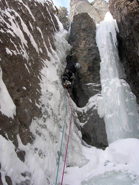 Leading the crux. Feb. 02, 2007.