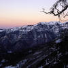 Dusk over Ouray from the top of the climb.