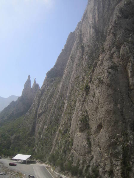 La Selva wall, with the spires off to the left.