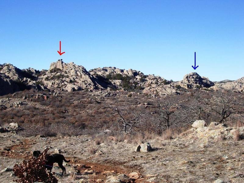 PRINT Climbing in Crab Eyes, Wichita Mountains Wildlife Refuge