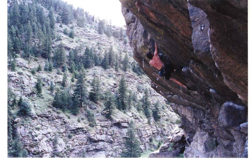 Officer Friendly - 2001.<br>
Climber: Brett Butera.