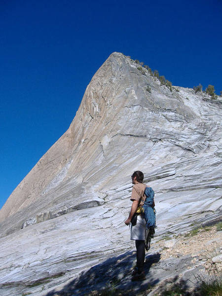 Approaching the South Face of Charlotte Dome.