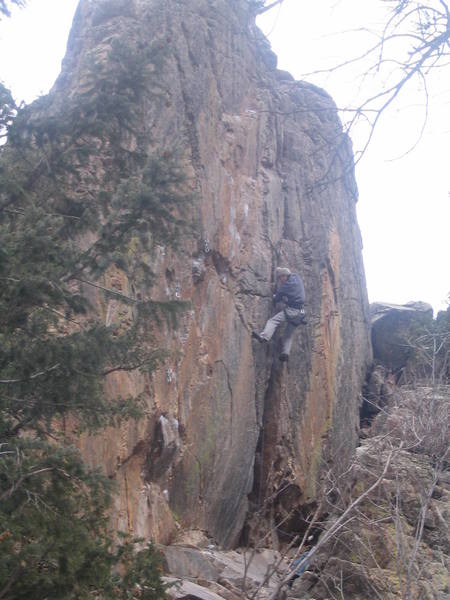 Sam on lead.