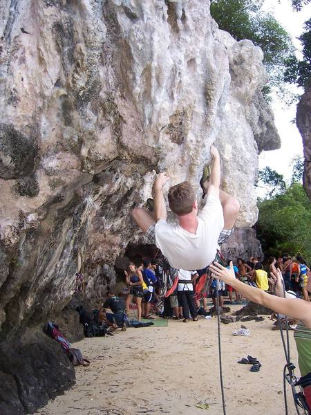 We Sad...the double heel hook.