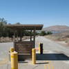 The seldom if ever manned entrance booth has a self-pay system in place for parking fees, Lake Perris SRA