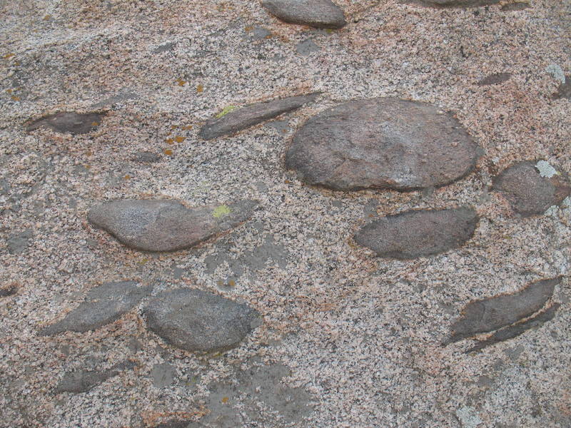 Some portions of Big Rock are rife with xenoliths, Lake Perris SRA 