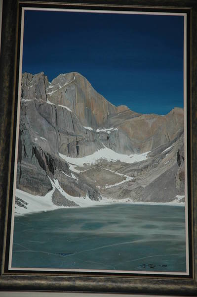 Original oil painting of Chasm Lake and The East Face of Long's. My prize possession!