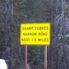 Look out for this sign, hard to see when you are headed East from the dam. But this is the pullout you want to park at.