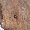 Old man on Rhicard and Henze's brilliant route.