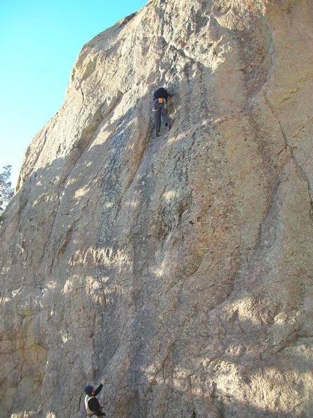 Me on Two Birds with One Stone 5.7 at Ridgeline on Mt Lemmon. Good climb, great area.