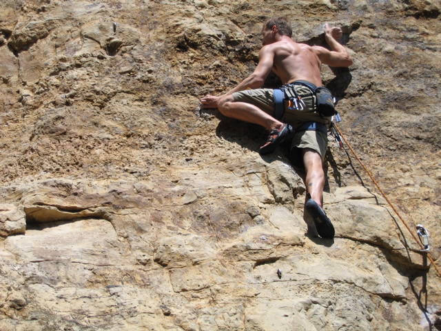 Jonathan Williams moving into the crux of Chinese freedom. Photo by Meg Lelonek. 2005.
