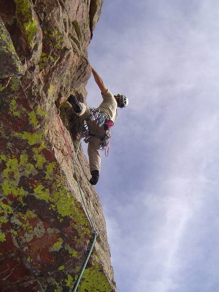 Dave Pearson just after the roof move on pitch 2.