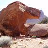 Watch where you park your car! When you see this rock, you'll be standing right in front of the Tenderloins wall.