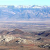 The Buttermilks, looking east over Bishop and the Owens Valley with the White Mountains in the background.