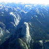 The west face of Half Dome, home of the Snake Dike.  