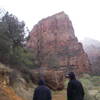 Rock was too wet to climb so we hiked Angels Landing