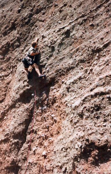 Jim Bodenhamer escaping the spring deluge of Yosemite.