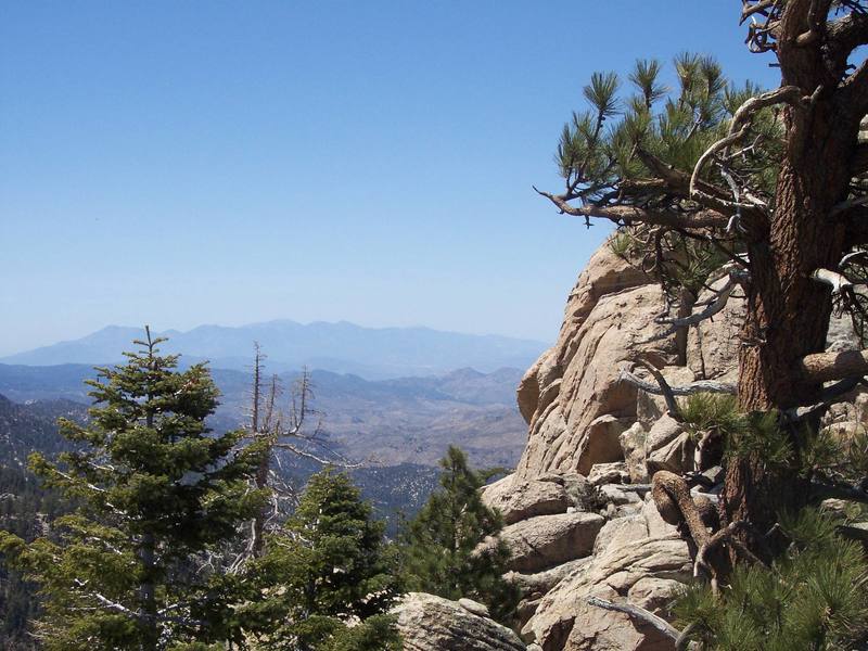 One of the summit blocks seen from the first summit block.