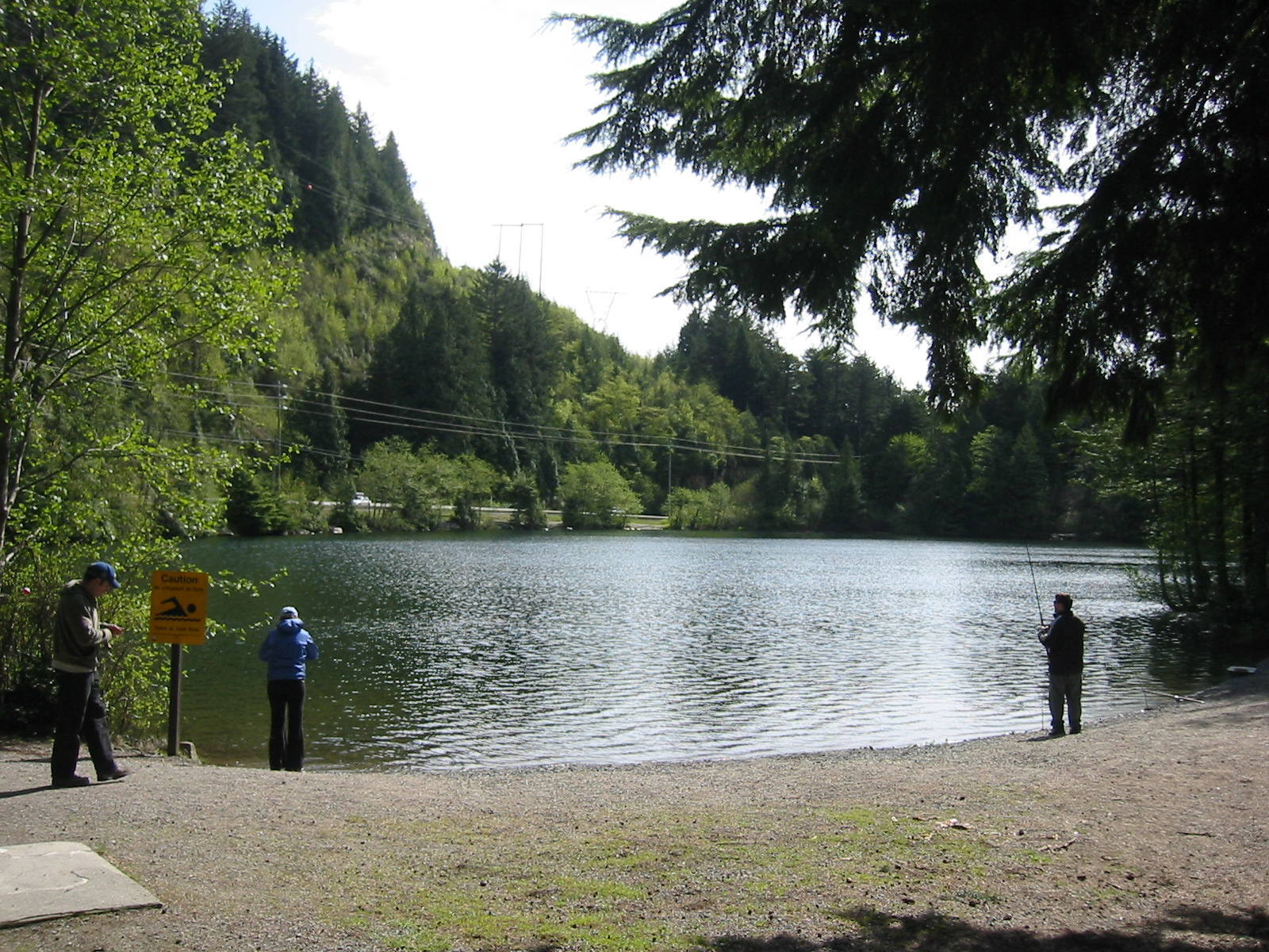 Browning Lake is a great place to cool off after climbing at Murrin