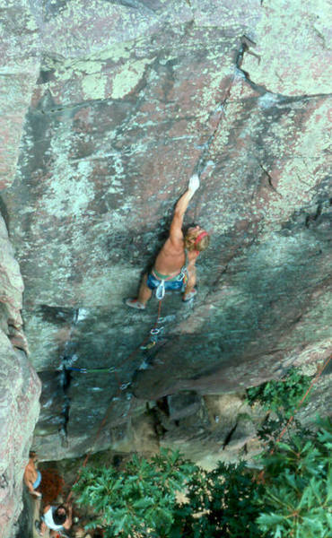 Rich "prunes" Bechler looking strong on the first lead of LSD.