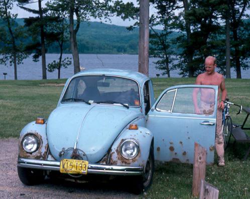 The man the myth Pigs in Space with his rusty Bug