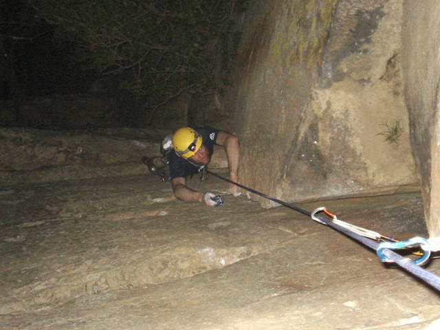 climbing Roadside at night...