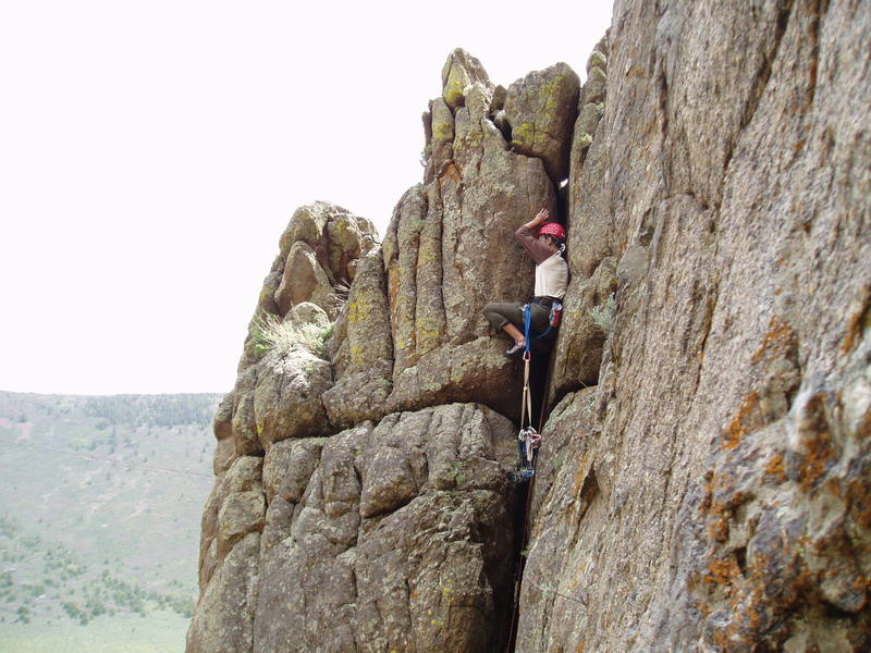 Near the top.