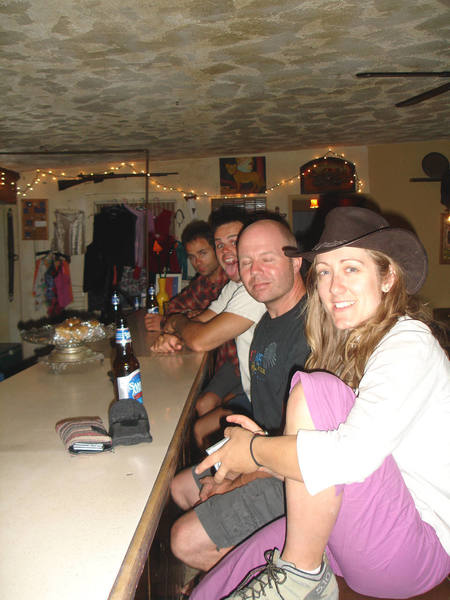 Hanging out at The Palms Restaurant/Bar on our way home. We were a little wiped out from the heat, but otherwise okay, I think. ; )<br>
<br>
From front to back; Anna, Brett, Patrick, and Jonny<br>
<br>
<br>
5/16/07