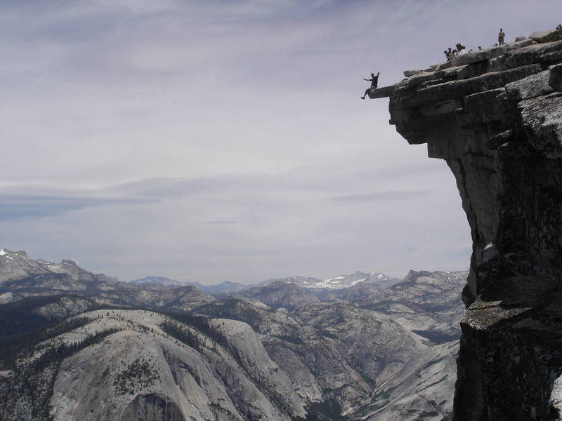 half dome diving board