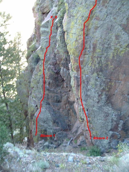 Crappy picture of the alcove. Alcove 2 in Inyerbuttkwa.