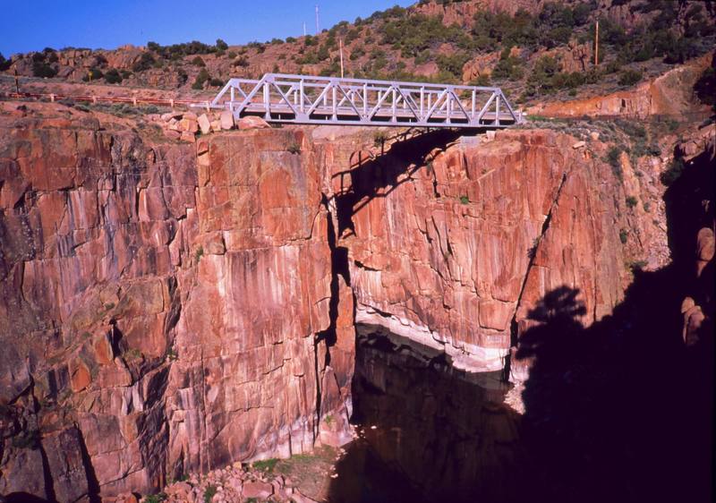 The Bridge area at Freemont Canyon is not large, nor is it a major destination, but it certainly is a pretty canyon. Photo by Tony Bubb, 5/01.