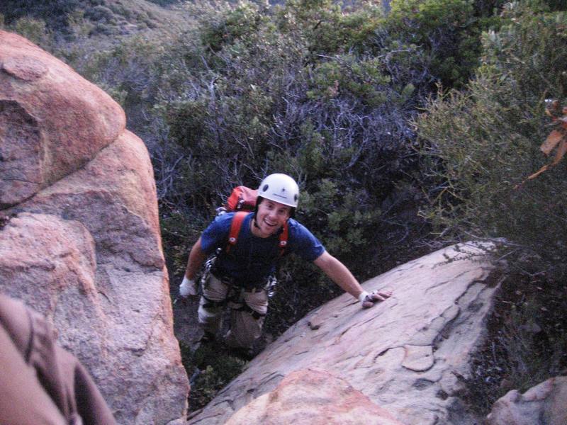 Me reveling in the last bit of 3rd class terrain on the way back from a great first outing to Cathedral Peak.