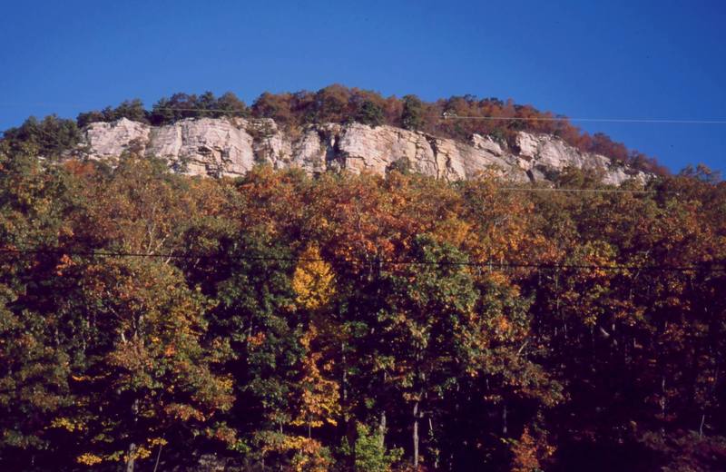 Fall in the Gunks- once past the power lines, it is really pretty. Photo by Tony Bubb, 10/03.
