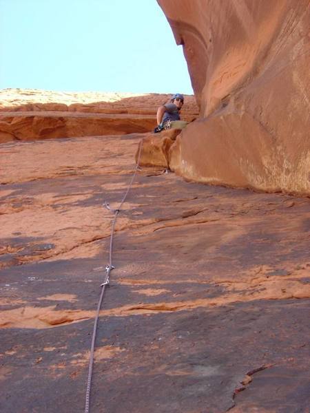 Jay on the second pitch of the GRB.  Fun climb.