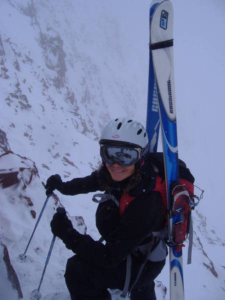Visibility wasnt great, but the skiing was. 5 fingers approach, Aspen Highlands back side.