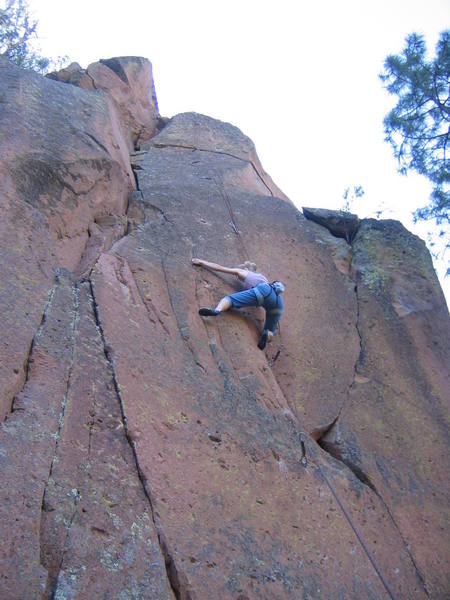 Illusion Dissolution. This is the last/furthest right route on the South Cliffband.