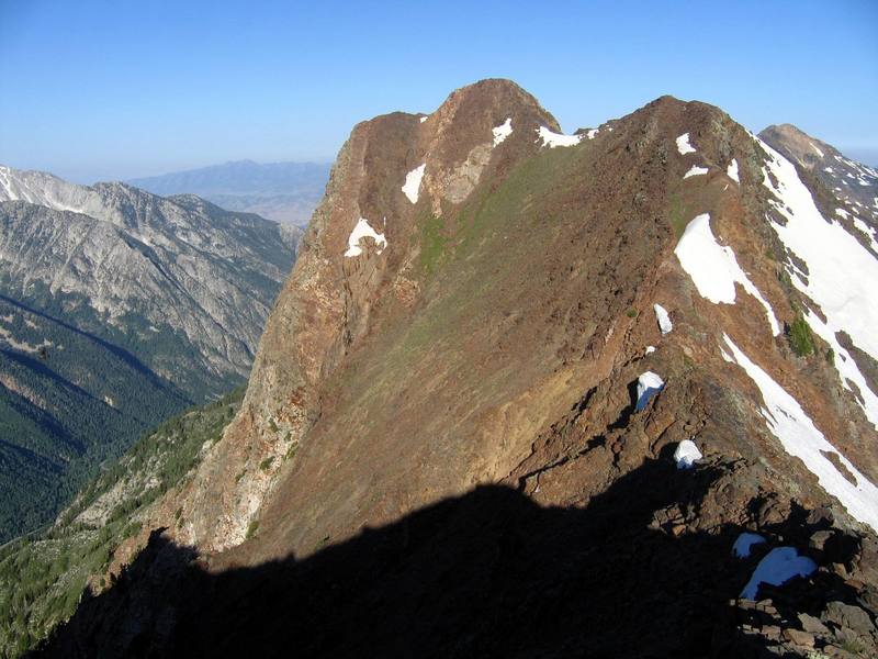 Looking west to Monte Cristo peak from the summit of Mt. Superior.
