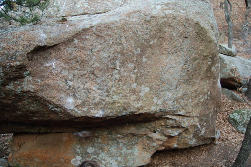 Climbing In Blackout Boulder Wichita Mountains Wildlife Refuge