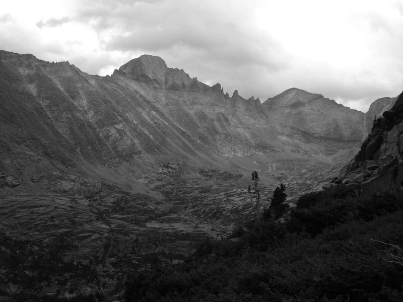 Long's Peak as seen from the approach to Arrowhead and McHenry's. Also the scene on the CO state quarter dollar.