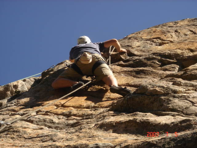 Adam at the Crux.