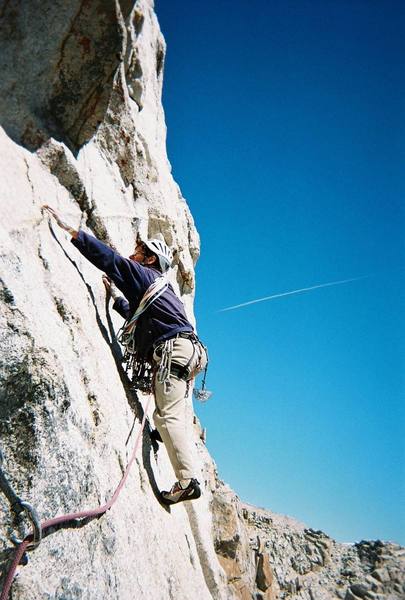 Starting the sixth pitch (P7 in Supertopo)