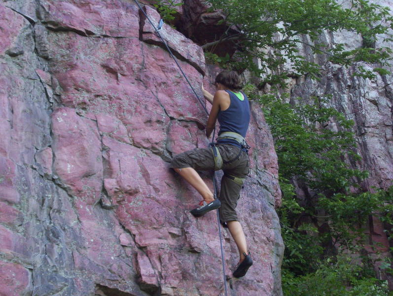 Rock Climbing in Receding Ramparts Area, Blue Mounds State Park (Luverne)