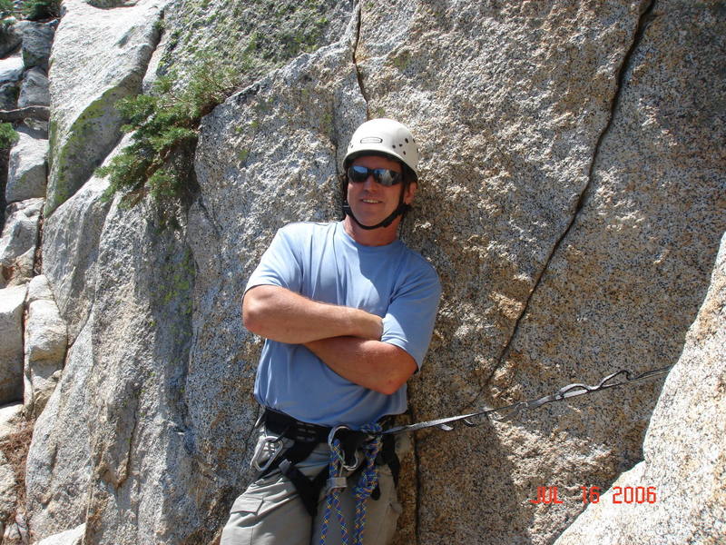 ready to start White Maiden's Walkaway (5.4)<br>
<br>
photo by David Behar