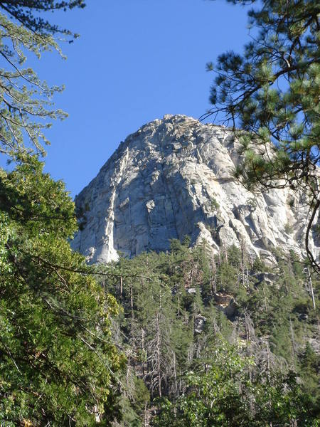 Whodunnit (5.9) in the afternoon sun - my favorite climb on Tahquitz!